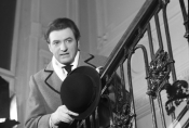 Wieńczysław Gliński w filmie &bdquo;Sp&oacute;źnieni przechodnie", fot. Tadeusz Biernacki, źr&oacute;dło: Fototeka FN